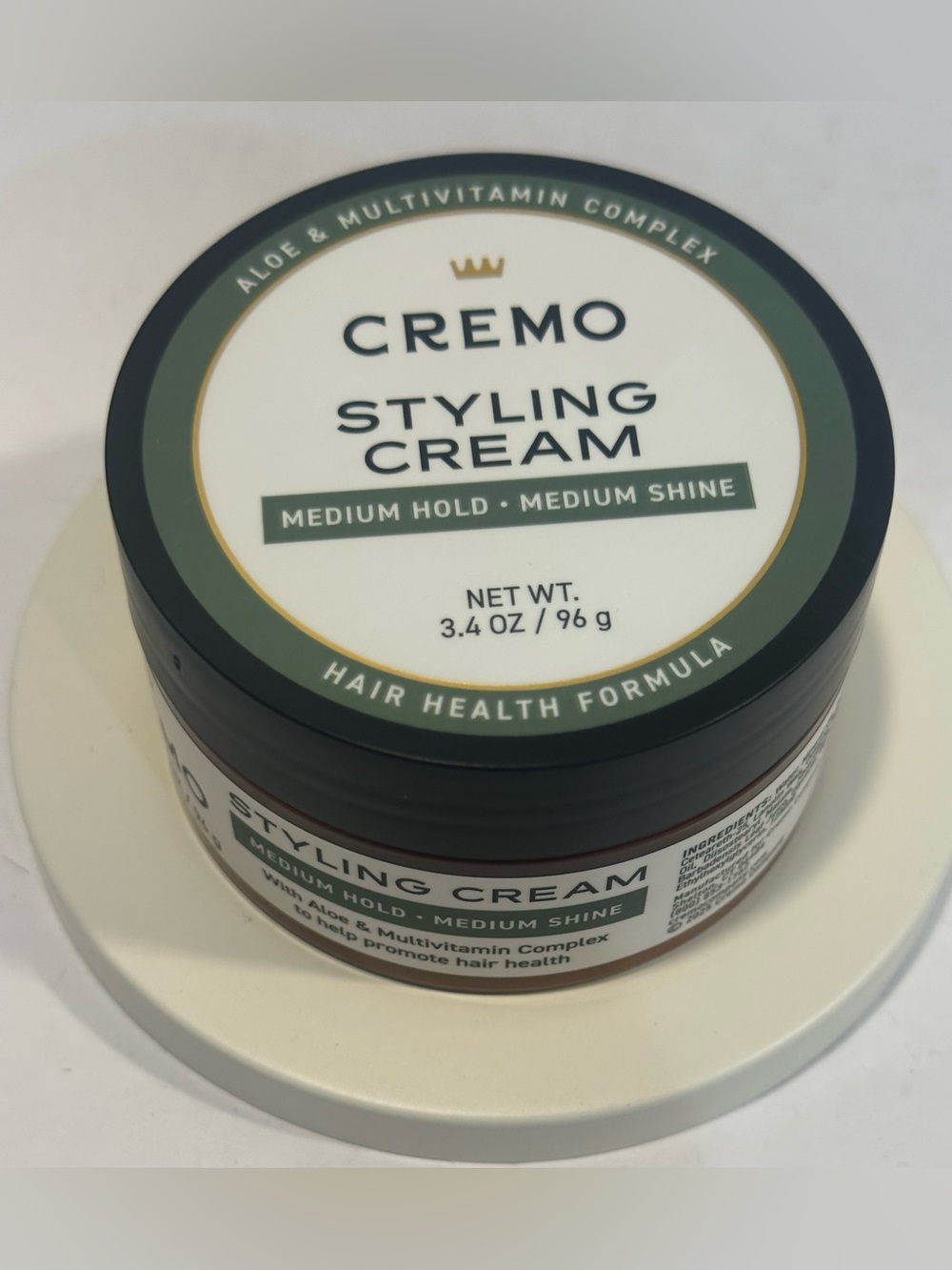 Cremo Styling Cream Medium Hold Medium Shine - Size 3.4oz.